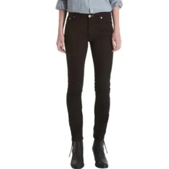 Acne Studios Flex Wet Black Skinny Jean Size 28 x 32 - Picture 1 of 7